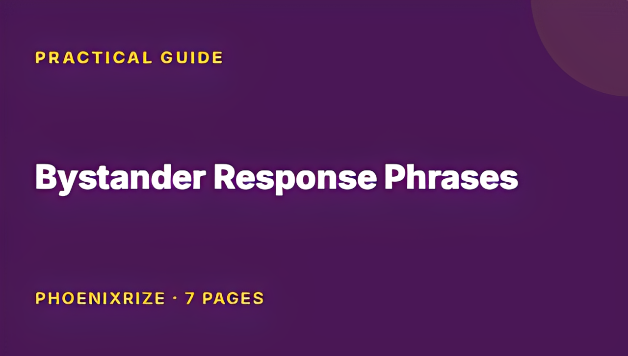 Bystander Response Phrases