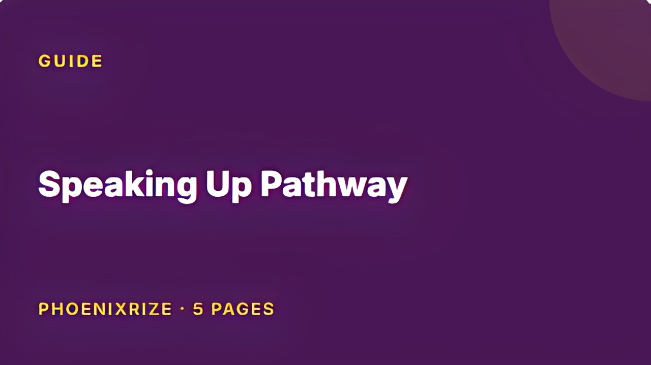 Speaking Up Pathway